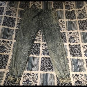 Stone washed denim color joggers size 2XL